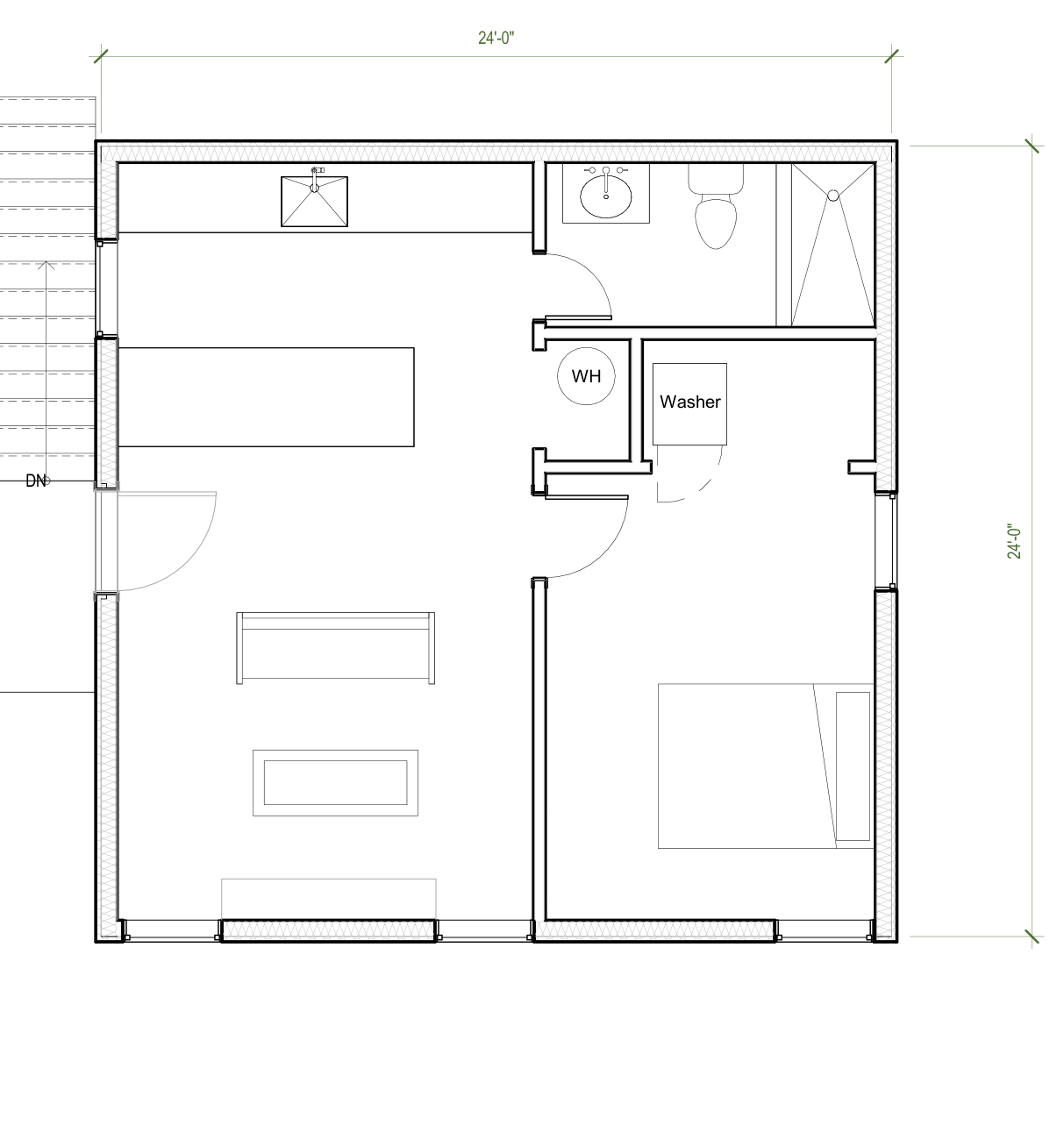 Carriage House upper floor plan
