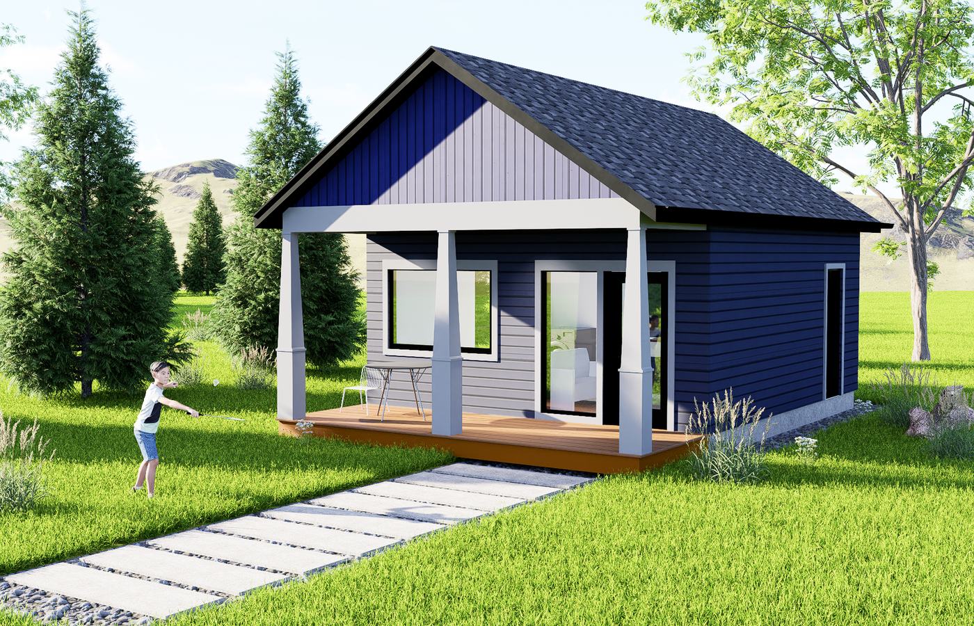 Studio 1 ADU — Modern Farmhouse exterior