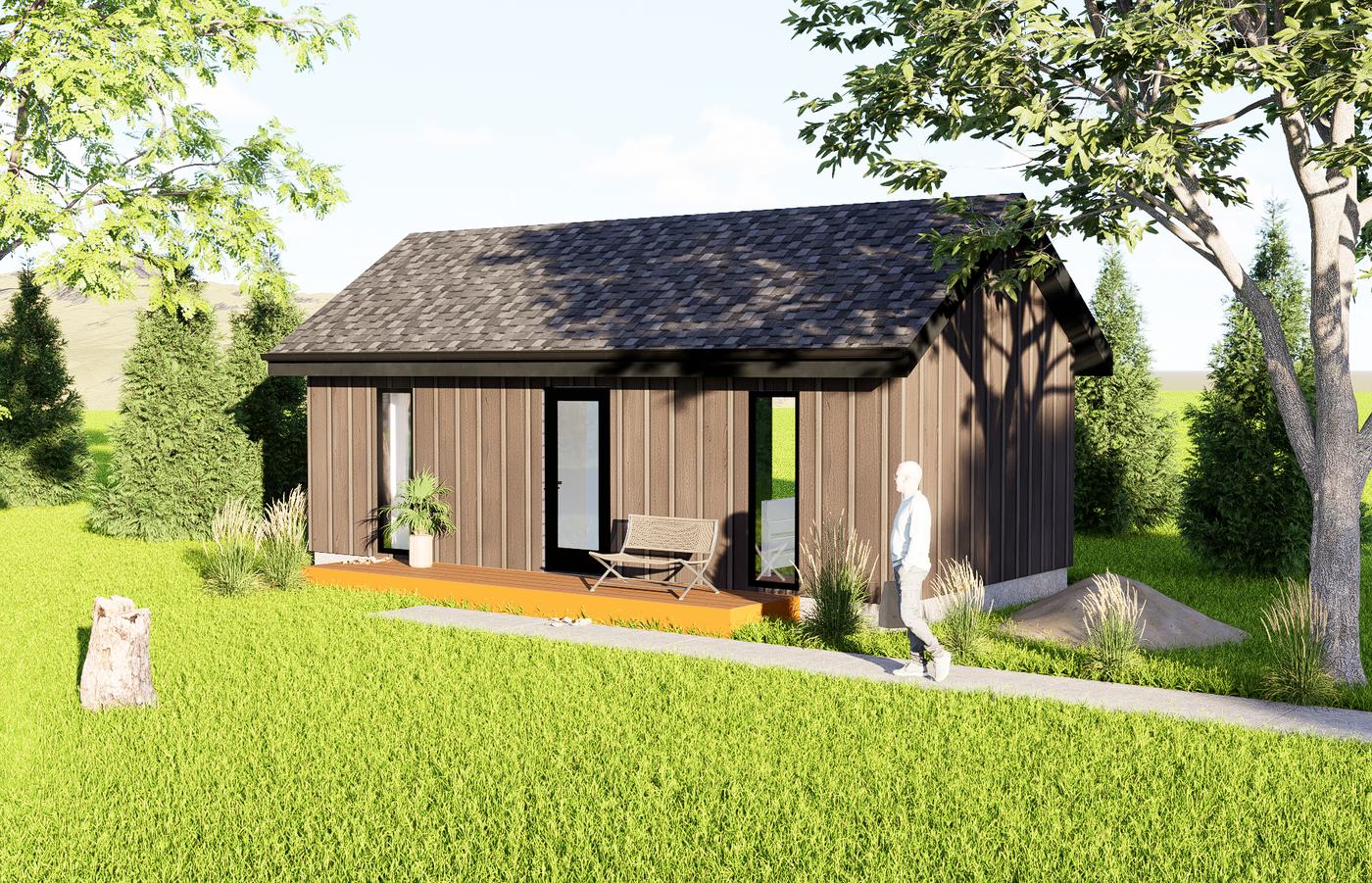 Studio 2 ADU — Warm Modern exterior